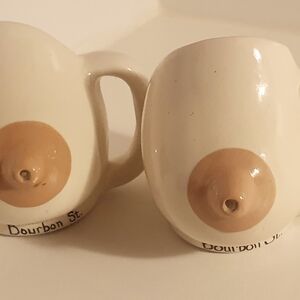 Bourbon St. Cream and Tan Mugs